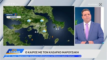 Καιρός 09/07/2026: Πρόσκαιρα άστατος ο καιρός σήμερα