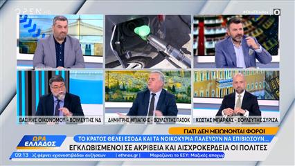 Πολιτική αντιπαράθεση Οικονόμου,Μπιάγκης και Μπάρκας για την ακρίβεια