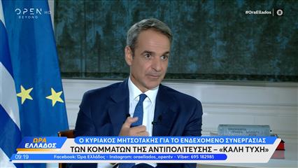 Κ.Μητσοτάκης: «Για το ενδεχόμενο συνεργασίας των κομμάτων,καλή τύχη»