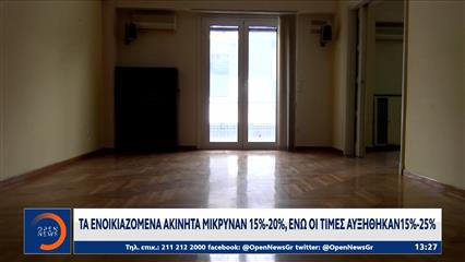 Οι Έλληνες στρέφονται σε ολοένα μικρότερα σπίτια για αγορά ή ενοικίαση