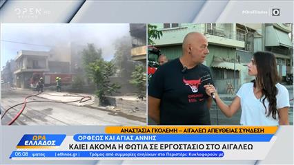 Αιγάλεω: Φωτιά σε εργοστάσιο πλαστικών – Συνεχίζει να καίει για δεύτερη μέρα