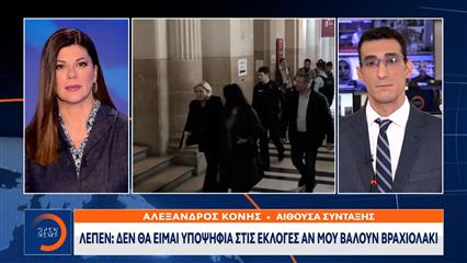 Λεπέν: «Δεν θα είμαι υποψήφια στις εκλογές αν μου φορέσουν βραχιολάκι»