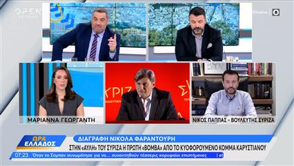 Ο Νίκος Παππάς για την διαγραφή του Νίκου Φαραντούρη από την ευρωομάδα του ΣΥΡΙΖΑ