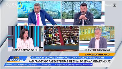 Δημοσκόπηση ALCO: «Μάχη» Ν. Ανδρουλάκη με Μ. Καρυστιανού