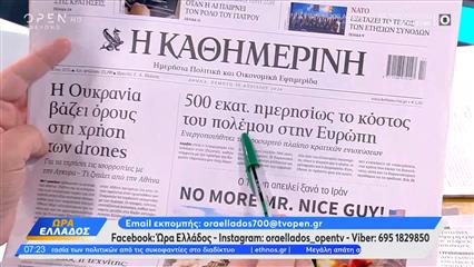 Εφημερίδες 30/04/2026: Τα πρωτοδέλιδα