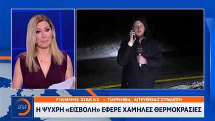 Χιόνια στην Αττική: Σε Ιπποκράτειο Πολιτεία, Καπανδρίτι και Πάρνηθα η χιονόπτωση