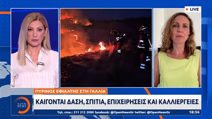 Πύρινος εφιάλτης στην Γαλλία - Καίγονται δάση,σπίτια και επιχειρήσεις