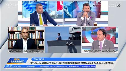 Τουρκία: Προβληματισμός για την εντεινόμενη συμμαχία Ελλάδας - Ισραήλ