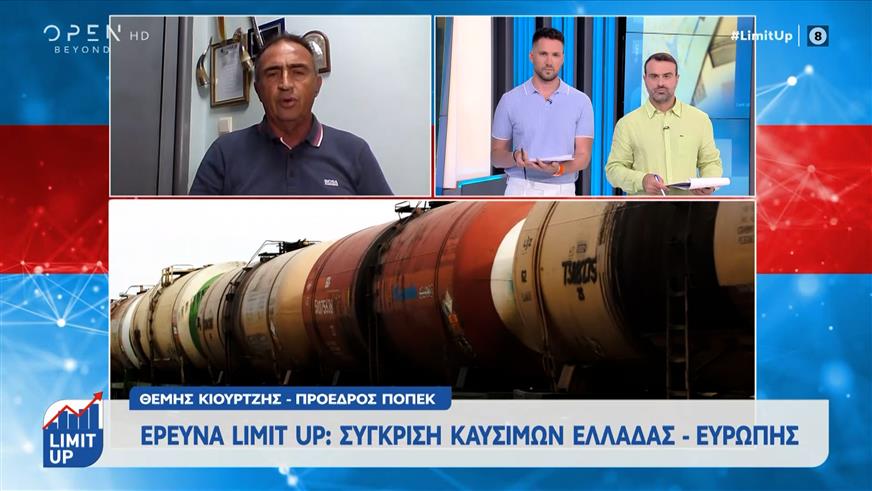 Έρευνα Limit Up: Σύγκριση τιμών καυσίμων μεταξύ Ελλάδας και Ευρώπης