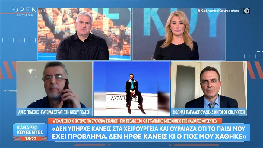 Αποκλειστικά: Μιλά ο πατέρας του στρατιώτη που πέθανε στο 424 Στρατιωτικό Νοσοκομείο