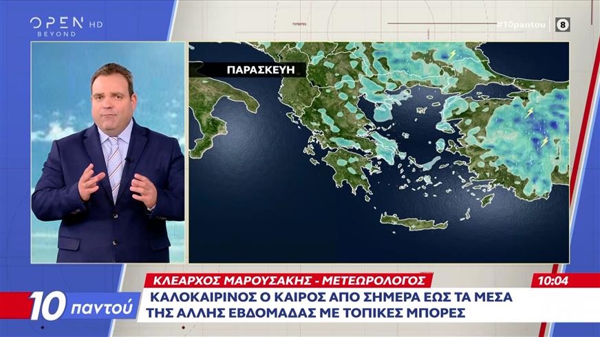 Καλοκαιρινός ο καιρός απο σήμερα έως τα μέσα της επόμενης εβδομάδας