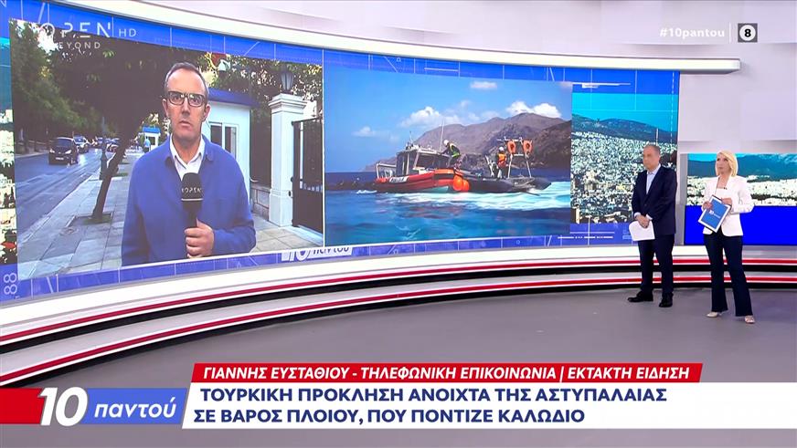 Τουρκική πυραυλάκατος παρενόχλησε πλοίο που πόντιζε καλώδιο ανοιχτά της Αστυπάλαιας