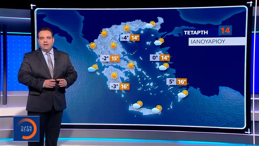 Δελτίο καιρού 13/01/26