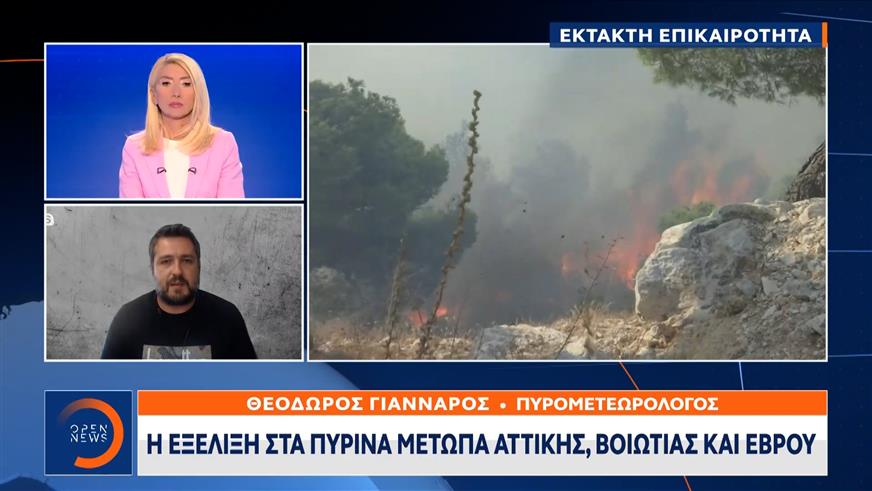 Πυρομετεωρολόγος: Δεν εκπλήσσομαι από την εξέλιξη των πυρκαγιών