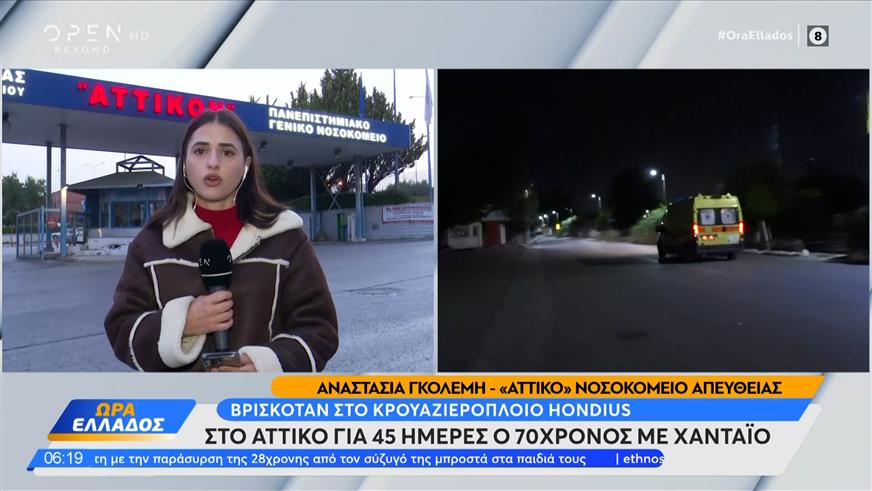 Χανταϊός: Μεταφέρεται στην Ελλάδα ο 70χρονος – Σε καραντίνα στο «Αττικόν»